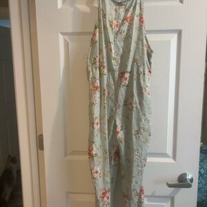 Floral Sleeveless Jumpsuit